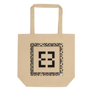 100% cotton Eco Tote Bag, featuring the Adinkra symbol for support of good causes, NO TEXT