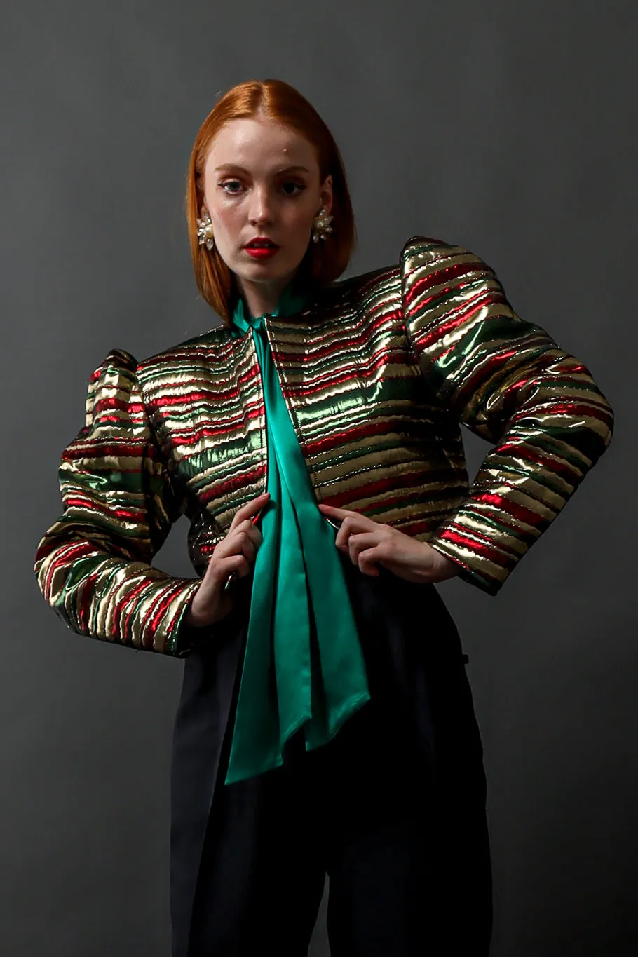 1982 Metallic Striped Jacket