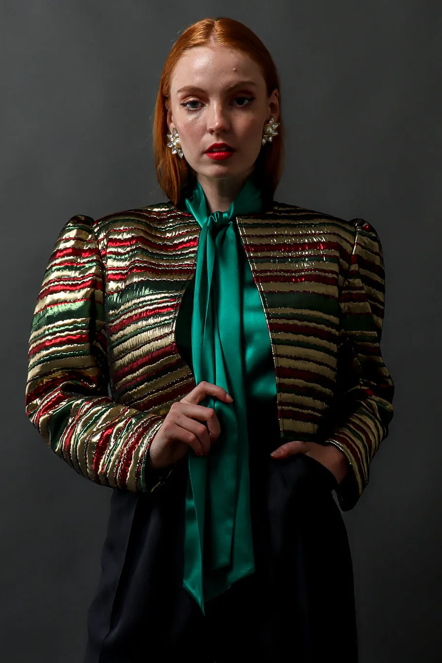 1982 Metallic Striped Jacket