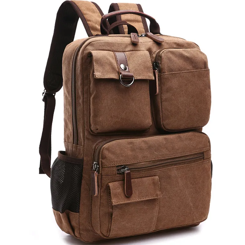 19inch Large Canvas Laptop Backpack