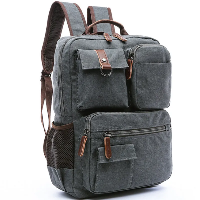19inch Large Canvas Laptop Backpack