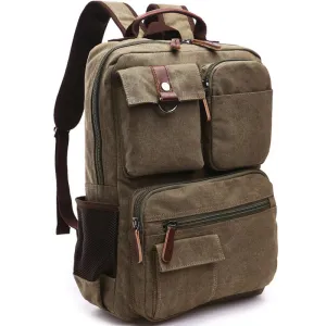 19inch Large Canvas Laptop Backpack