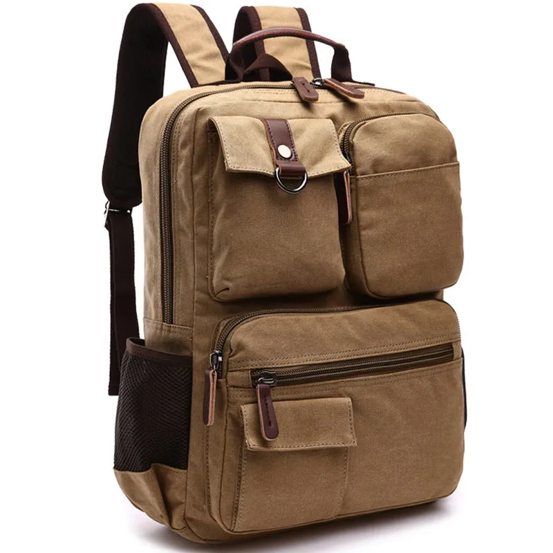 19inch Large Canvas Laptop Backpack