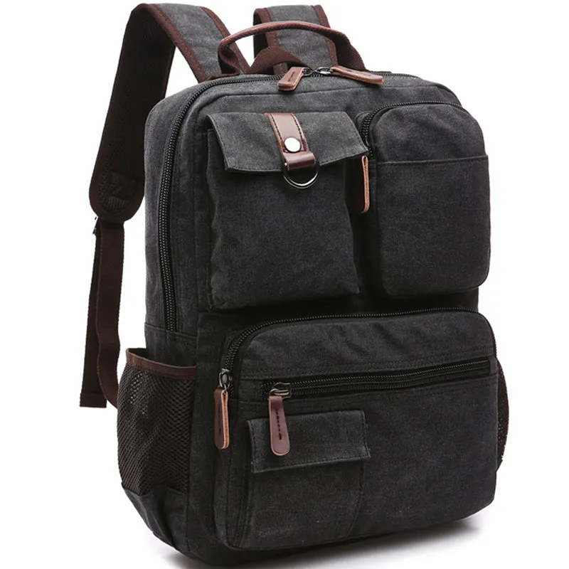 19inch Large Canvas Laptop Backpack