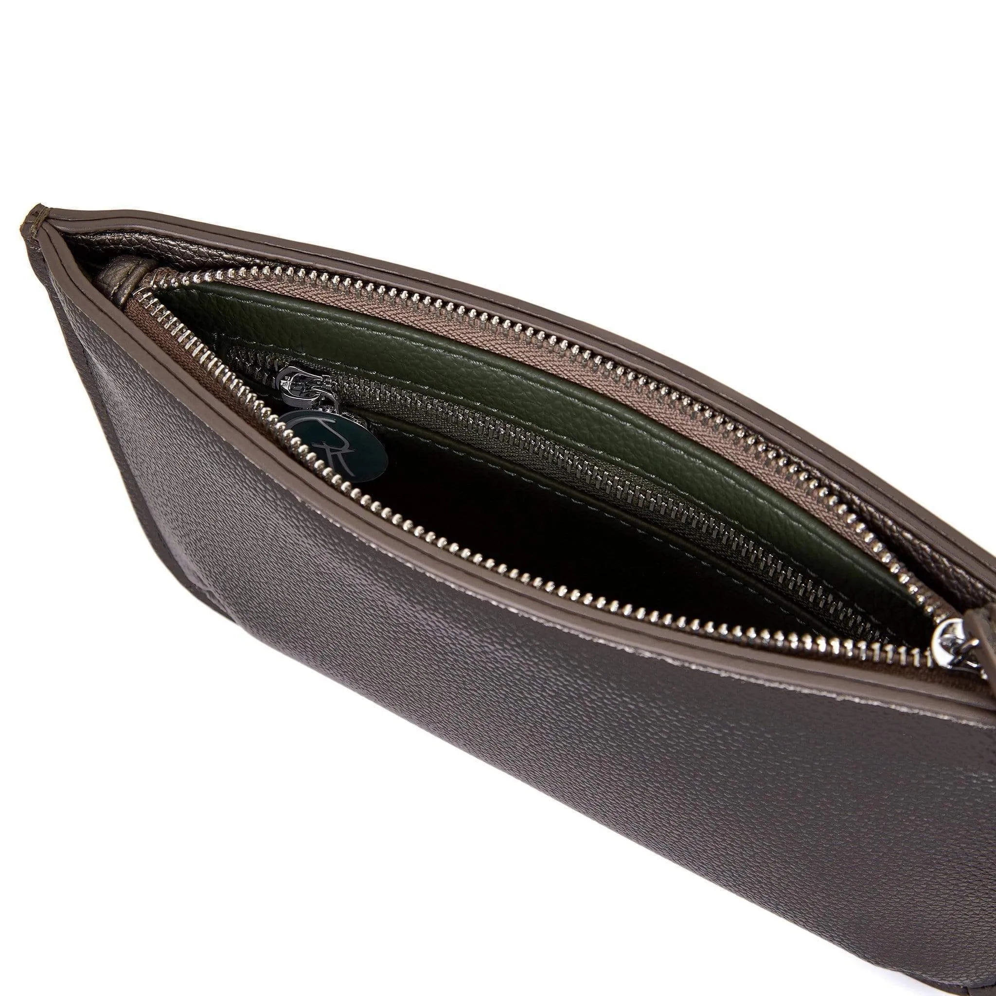 3 Vegan Leather Bags in 1 | Forest Green & Metallic