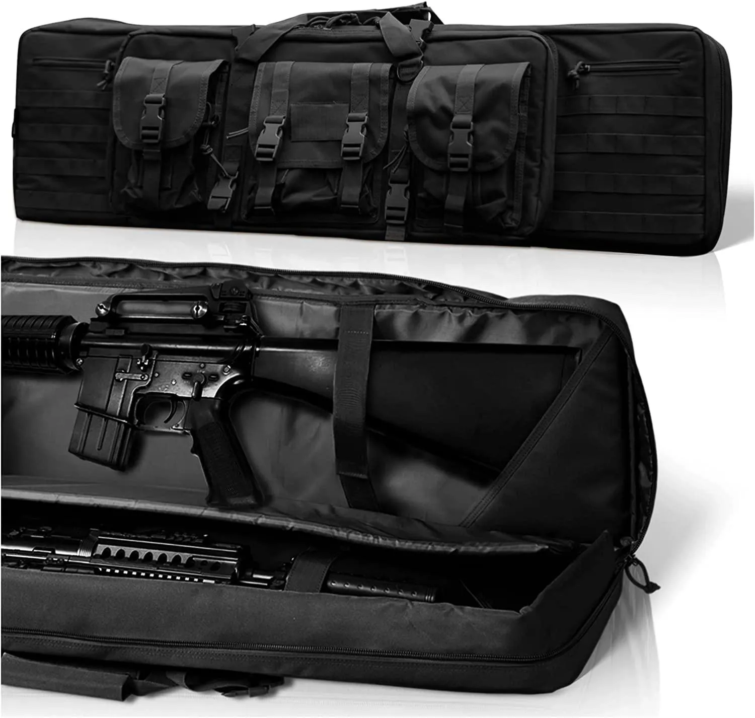 44" RECTANGULAR TACTICAL AIR RIFLE RUCKSACK - BLK