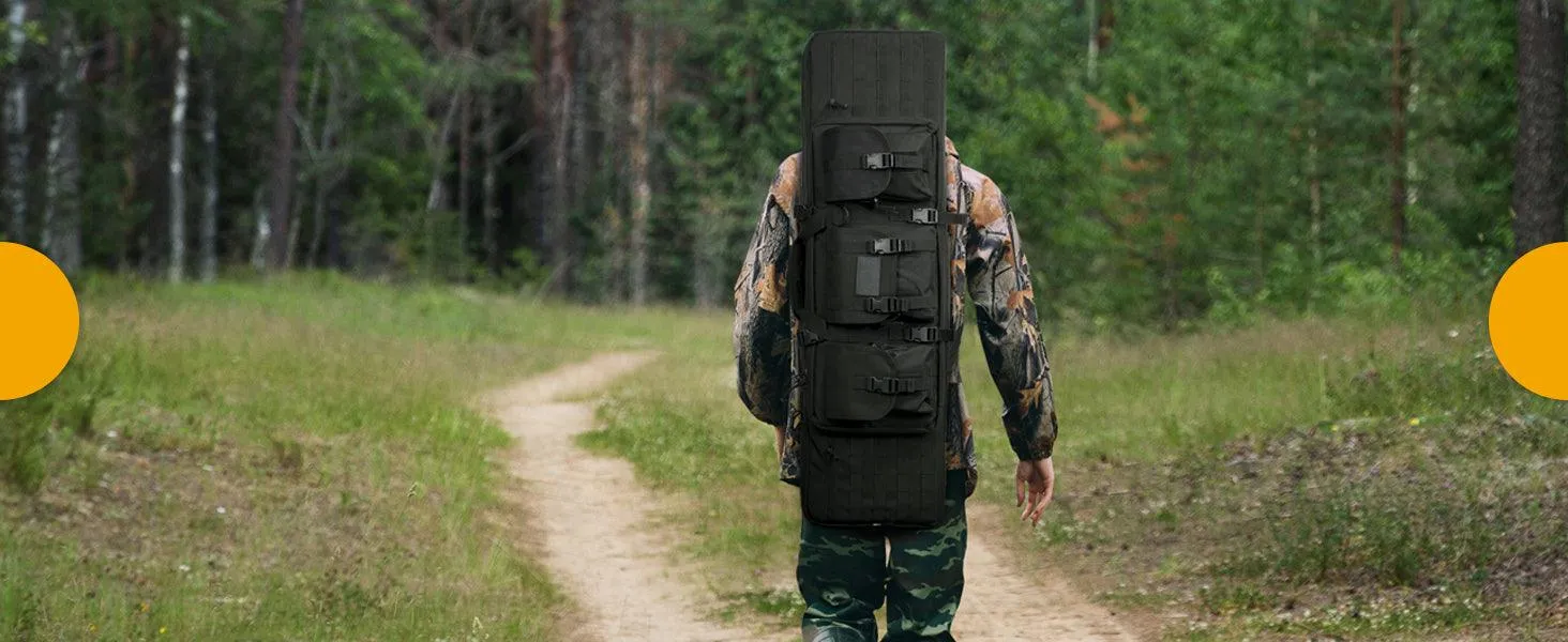 44" RECTANGULAR TACTICAL AIR RIFLE RUCKSACK - BLK
