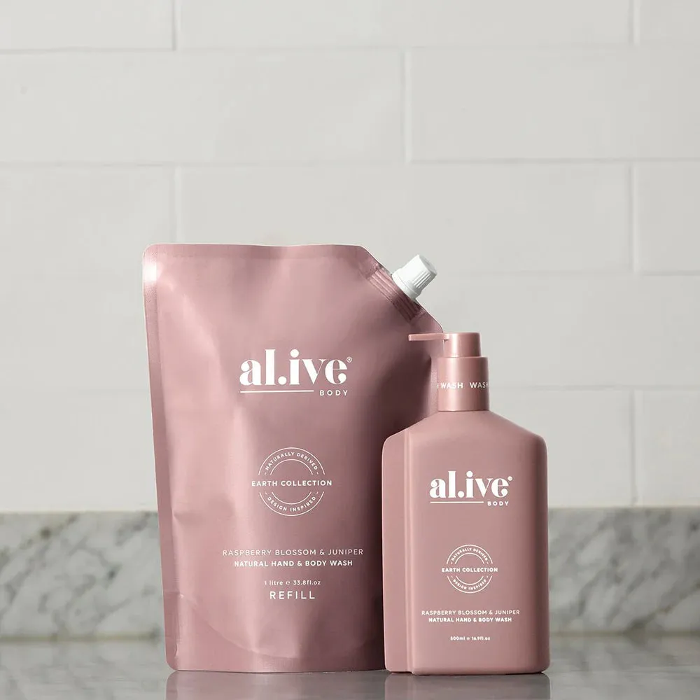 al.ive Body Wash Refill - Raspberry Blossom   Juniper