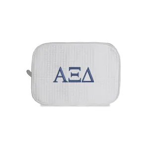 Alpha Xi Delta Waffle Weave Cosmetic Bag