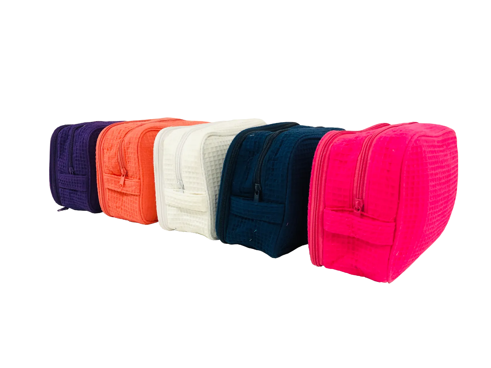 Alpha Xi Delta Waffle Weave Cosmetic Bag