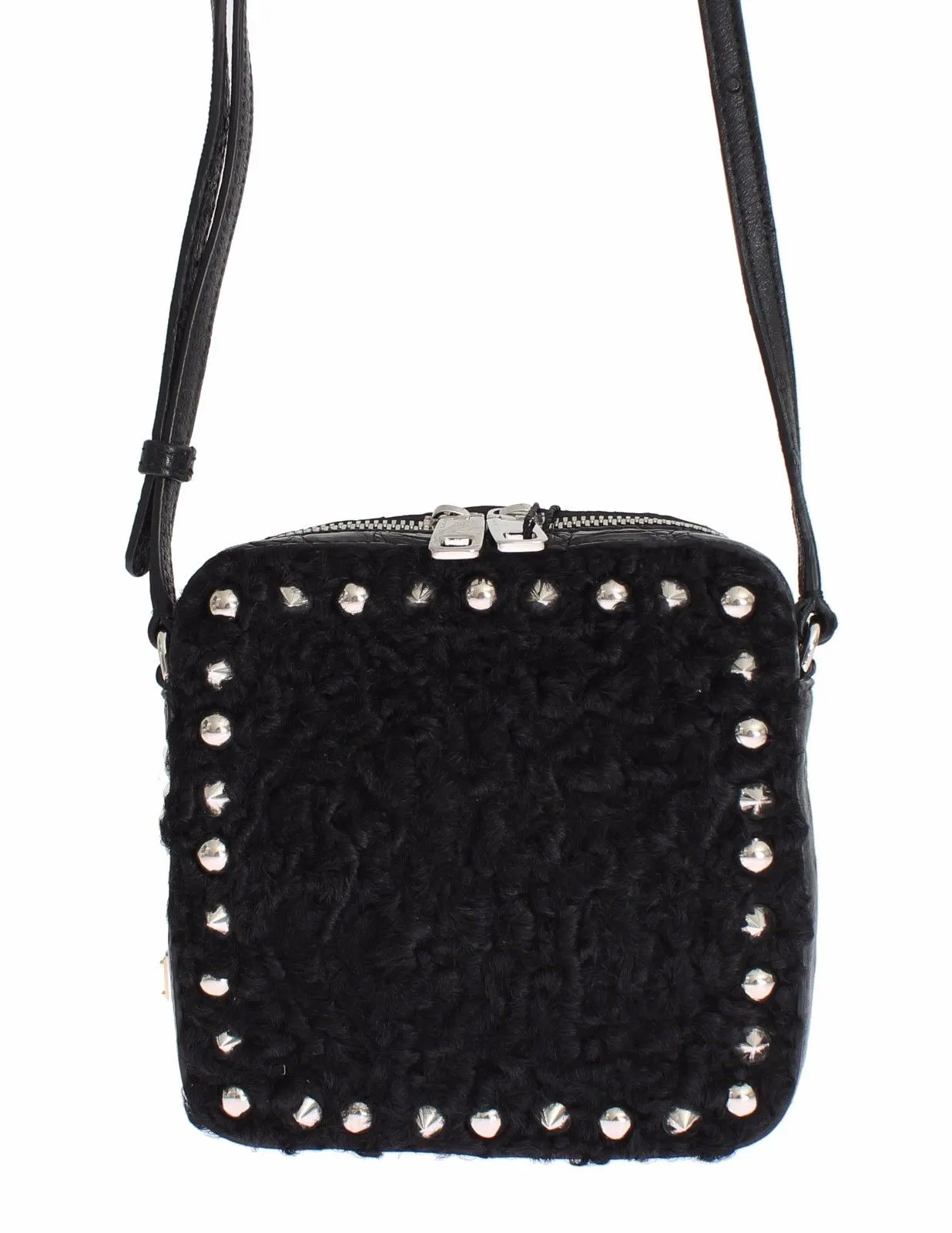 Bag Black Caiman Python Ostrich Ashkatran Purse Handbag