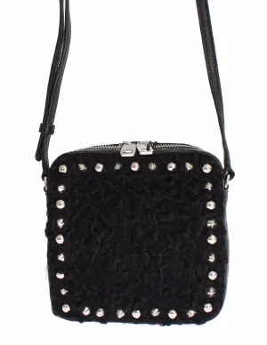 Bag Black Caiman Python Ostrich Ashkatran Purse Handbag