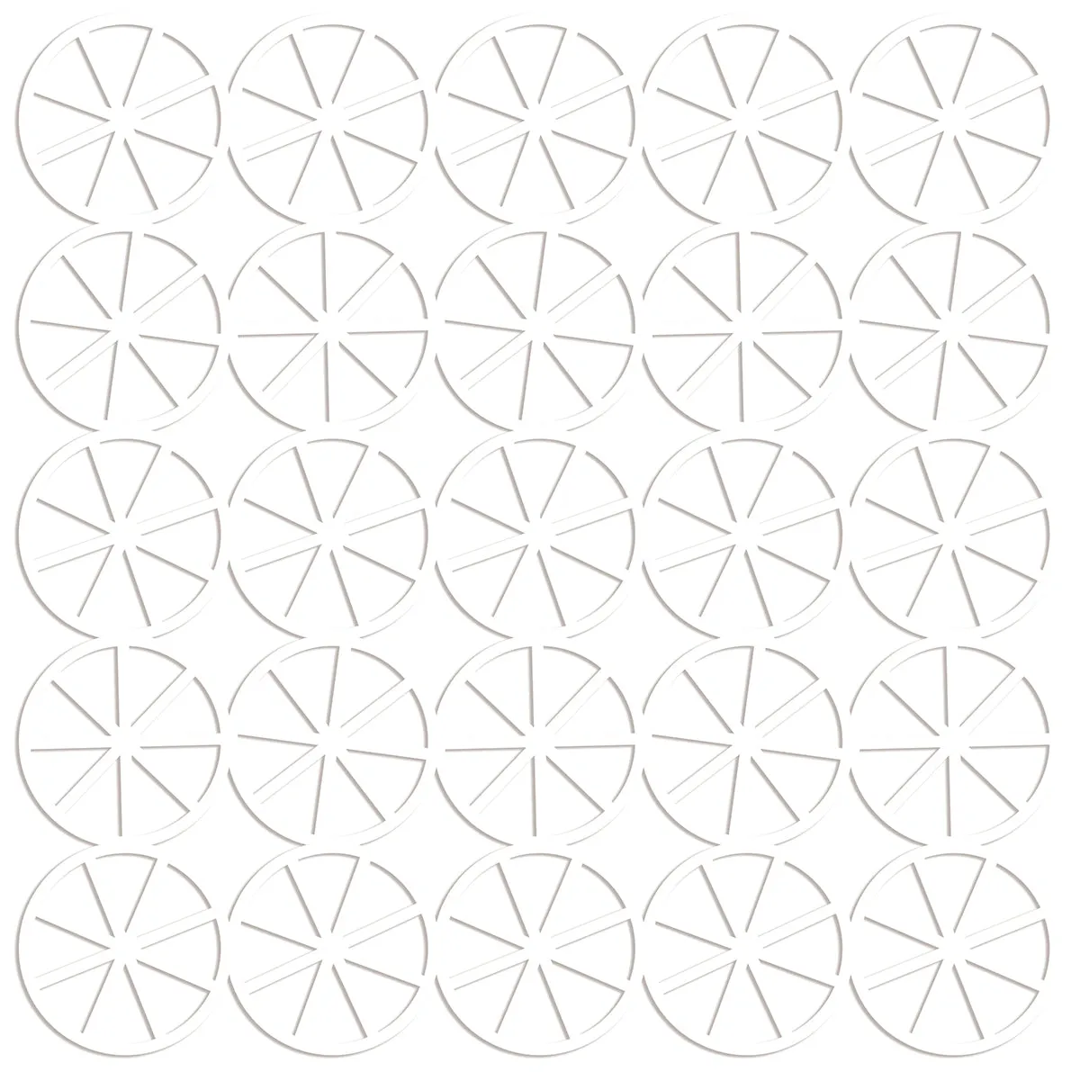 Bella Blvd - Let's Scrapbook! Collection - Coordinating - Cut Outs - Pie Charts / BB2363