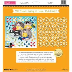 Bella Blvd - Let's Scrapbook! Collection - Coordinating - Cut Outs - Pie Charts / BB2363