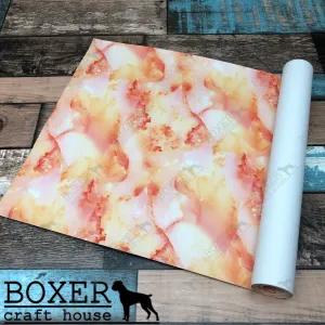 Blazing Orange Marble