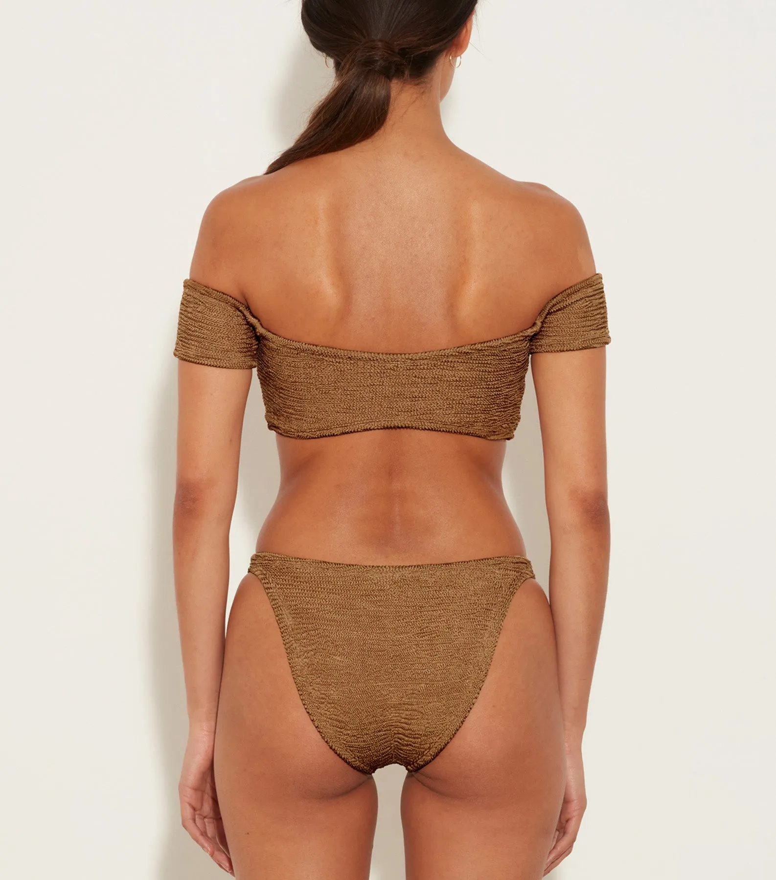Brigette Bikini - Metallic Cocoa