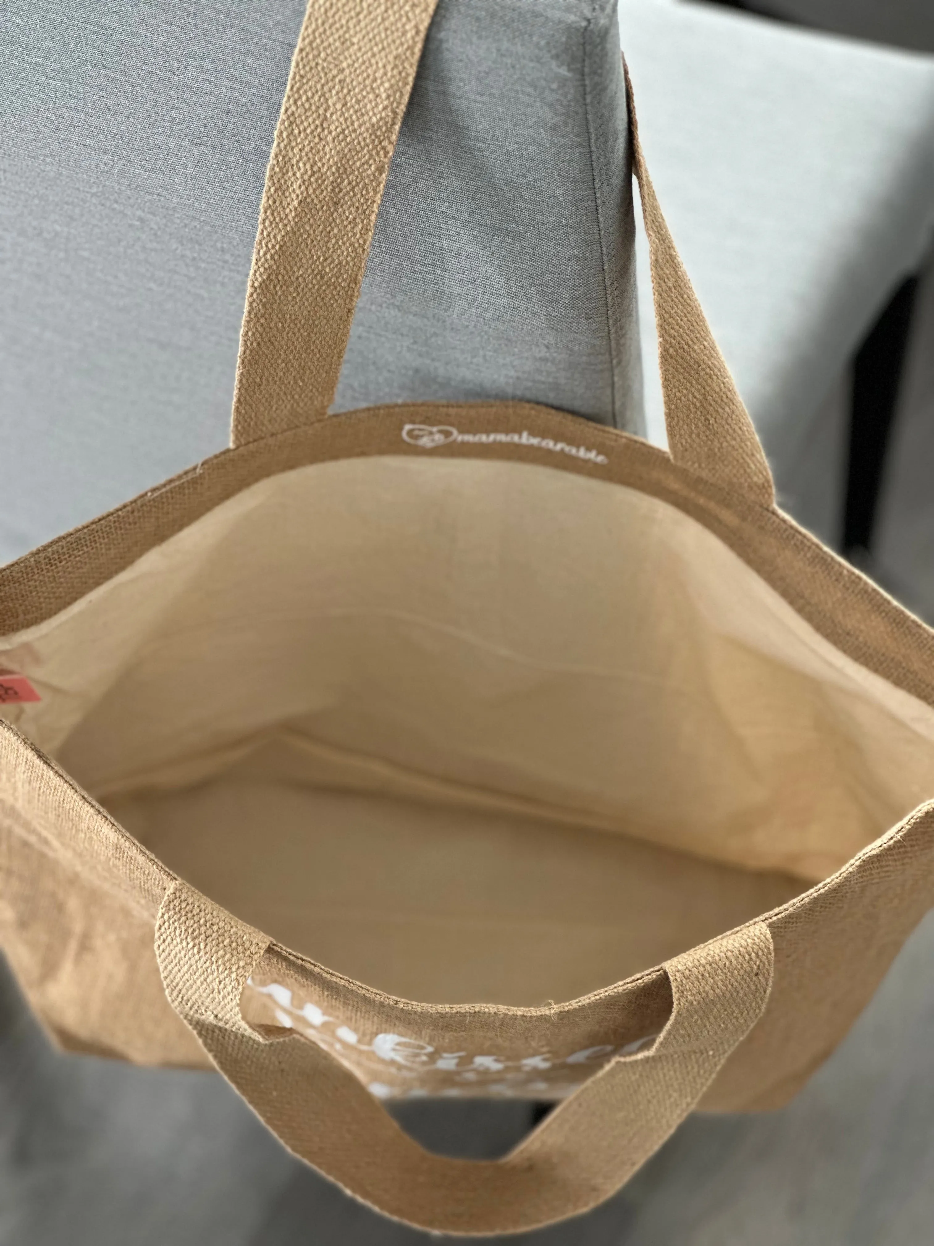 Burlap Tote - Pawsome Mama