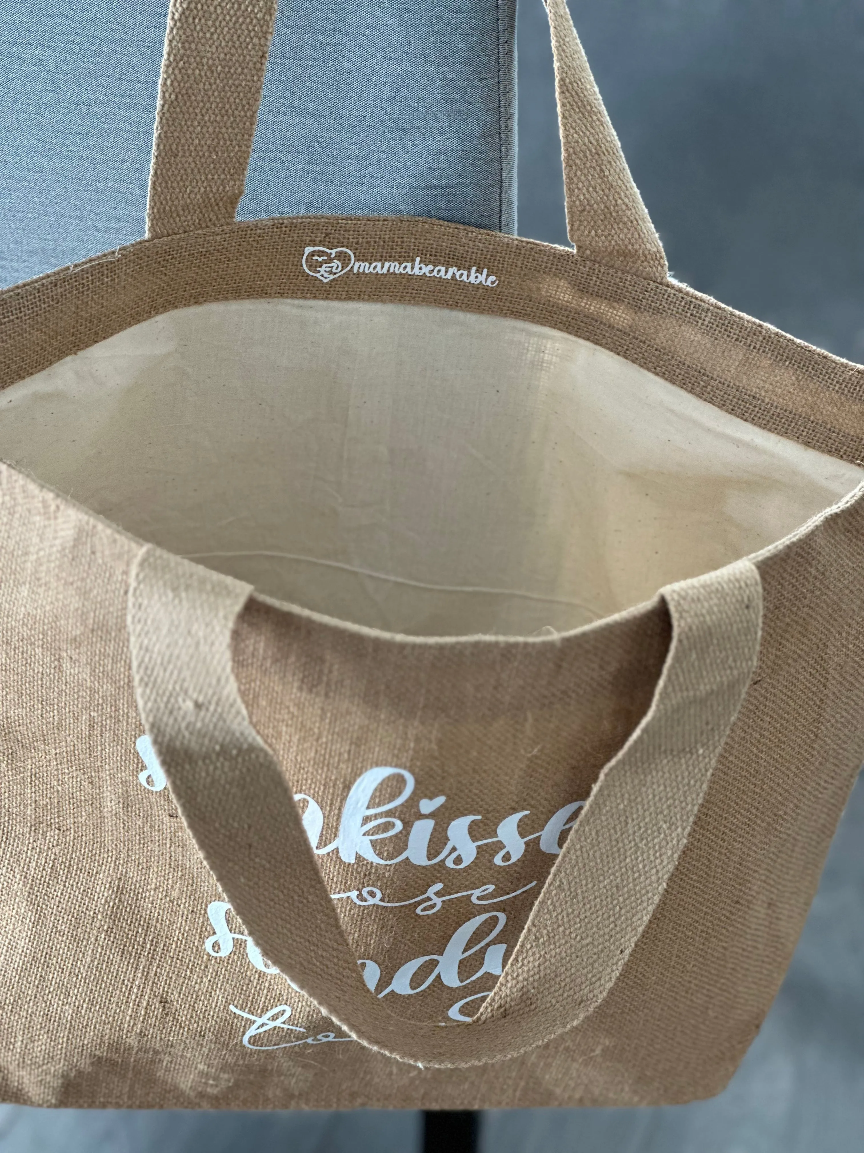 Burlap Tote - Sunkissed
