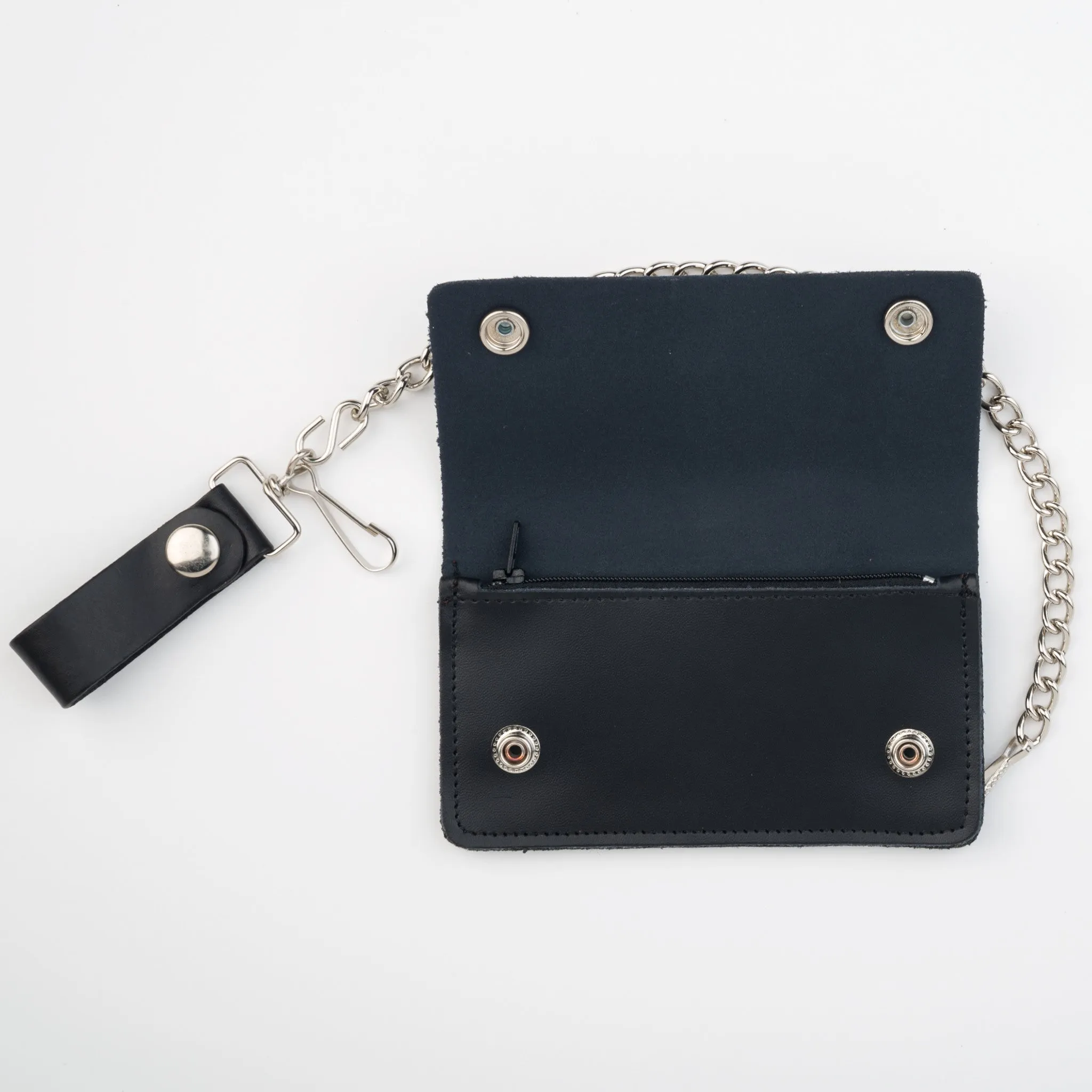 BW402C-111  6 " Biker Wallet- Flames