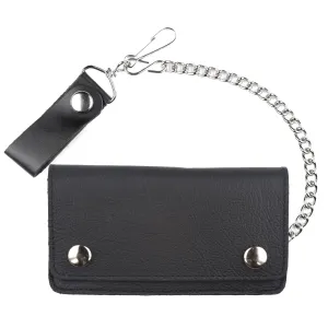 BW809  6" Glove Leather Biker Wallet
