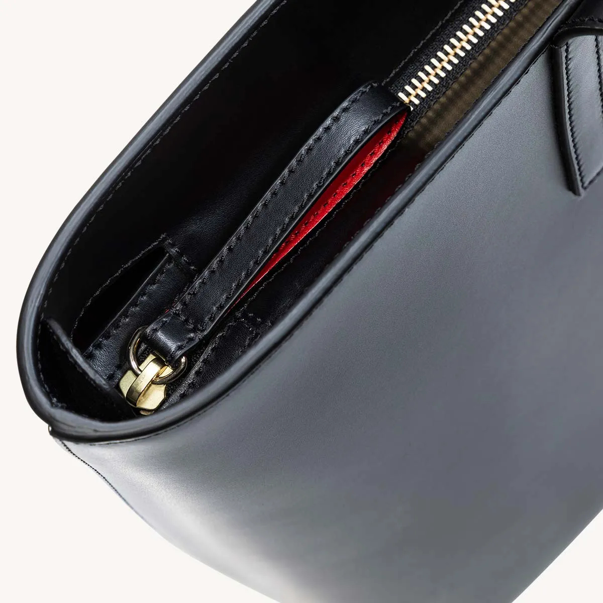 Calfskin Zippered Tote
