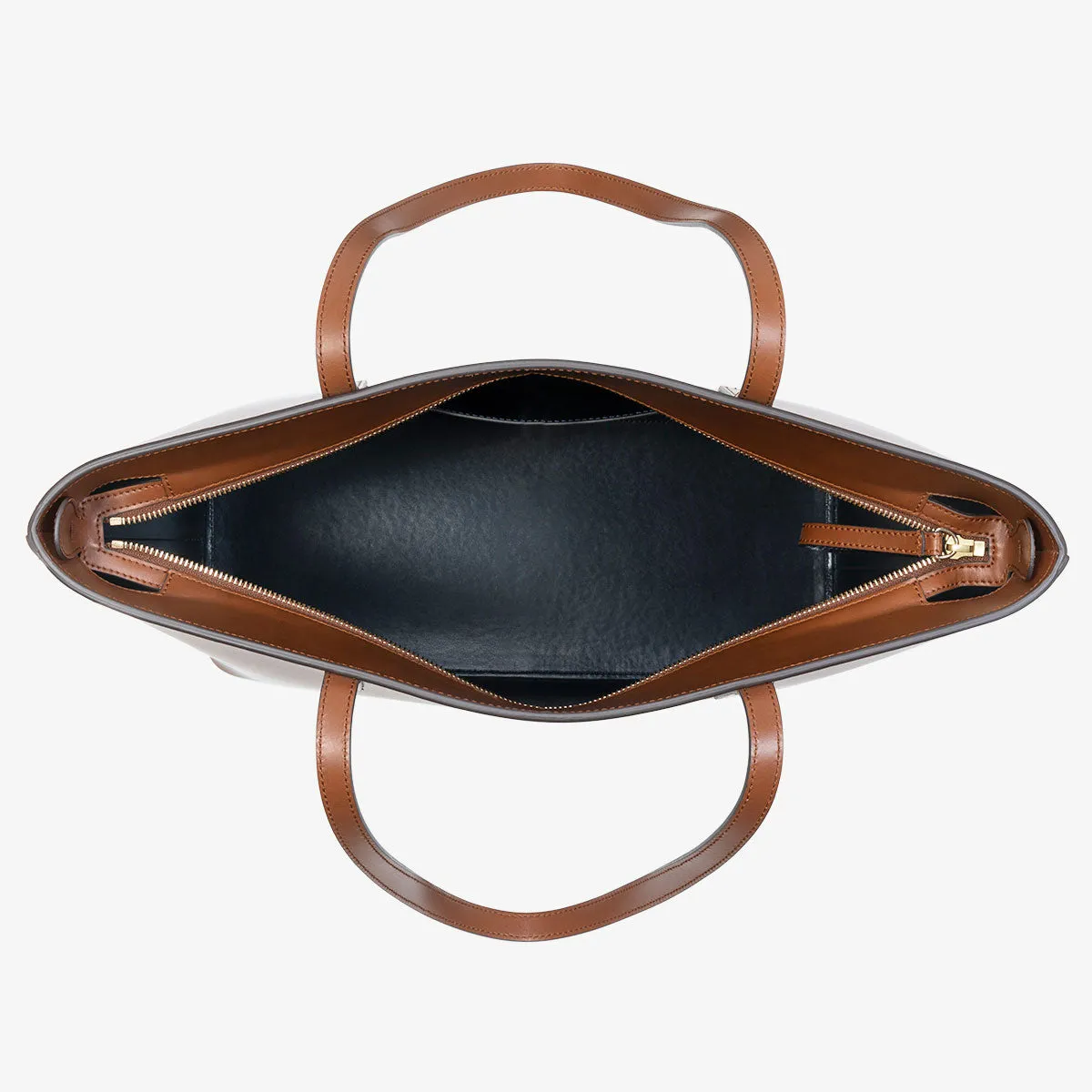 Calfskin Zippered Tote