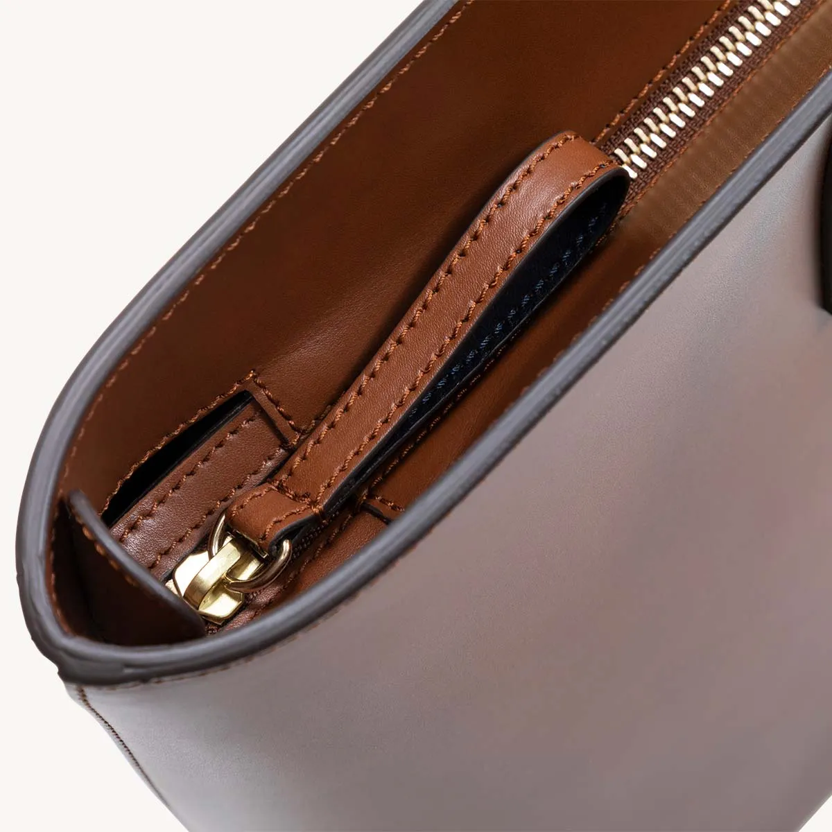 Calfskin Zippered Tote