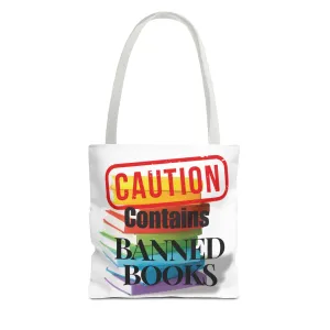 Caution! Contains Banned Books Tote Bag