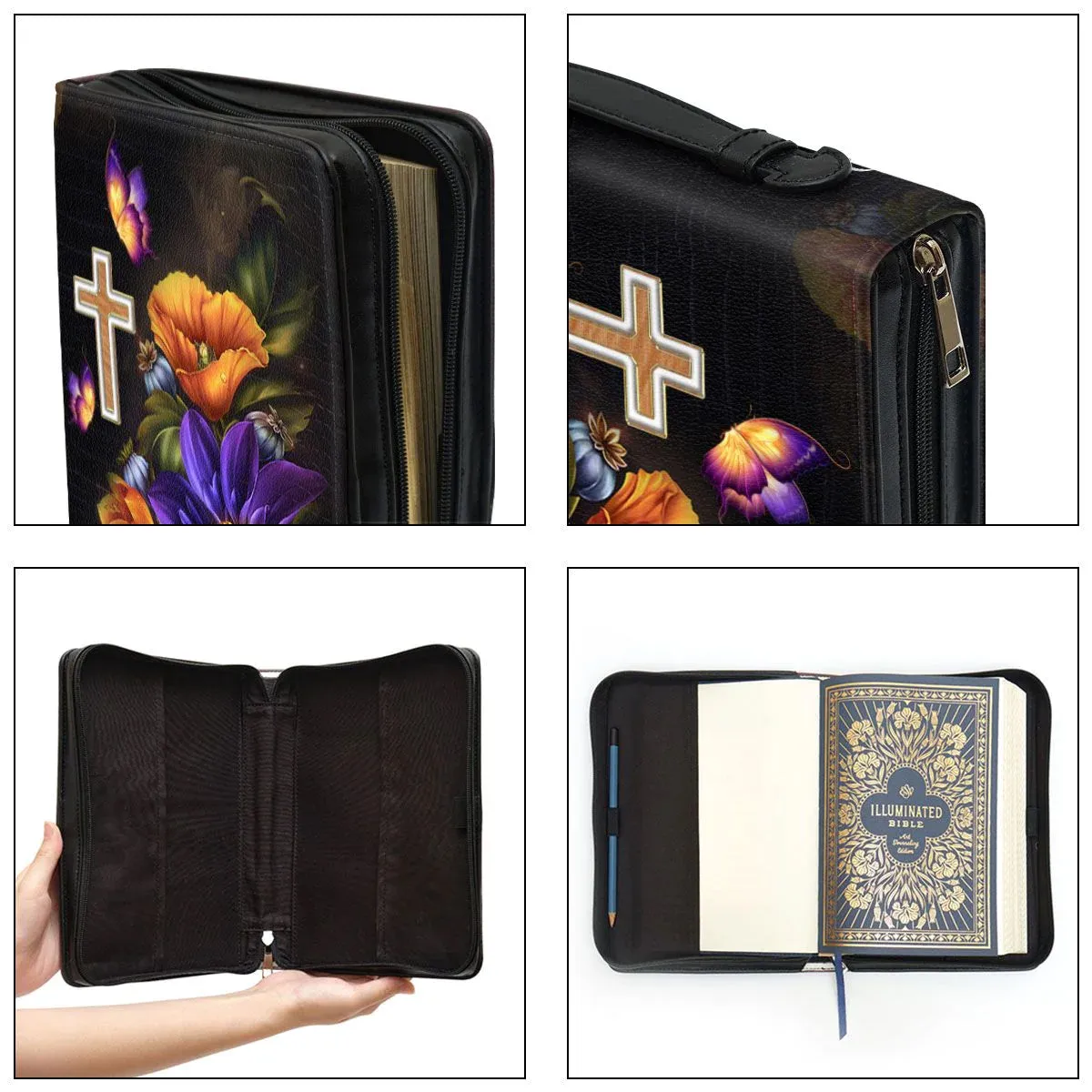 Christianart Bible Cover, Trust In The Lord Proverbs 3:5-6, Personalized Gifts for Pastor. Gifts For Women.