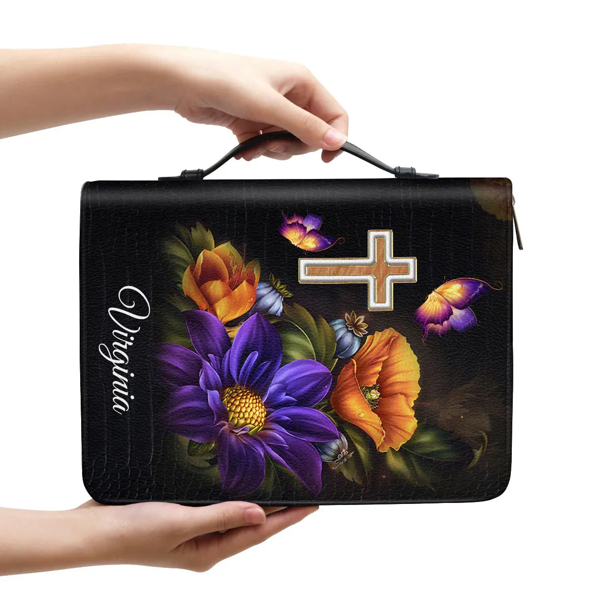 Christianart Bible Cover, Trust In The Lord Proverbs 3:5-6, Personalized Gifts for Pastor. Gifts For Women.