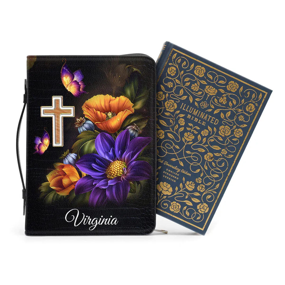 Christianart Bible Cover, Trust In The Lord Proverbs 3:5-6, Personalized Gifts for Pastor. Gifts For Women.