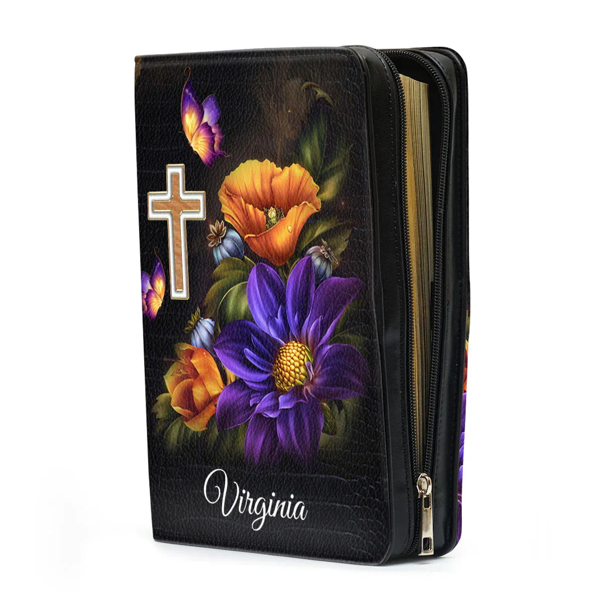Christianart Bible Cover, Trust In The Lord Proverbs 3:5-6, Personalized Gifts for Pastor. Gifts For Women.
