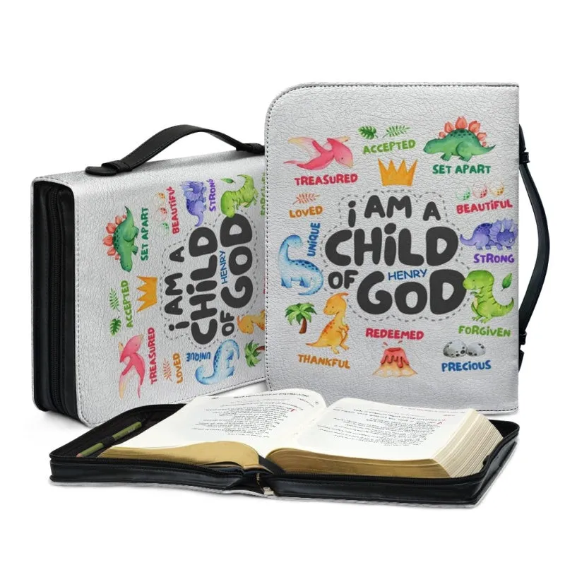 Christianartbag Bible Cover, Colorful Dinosaurs 'Child of God' Personalized Bible Cover, CAB06281123.