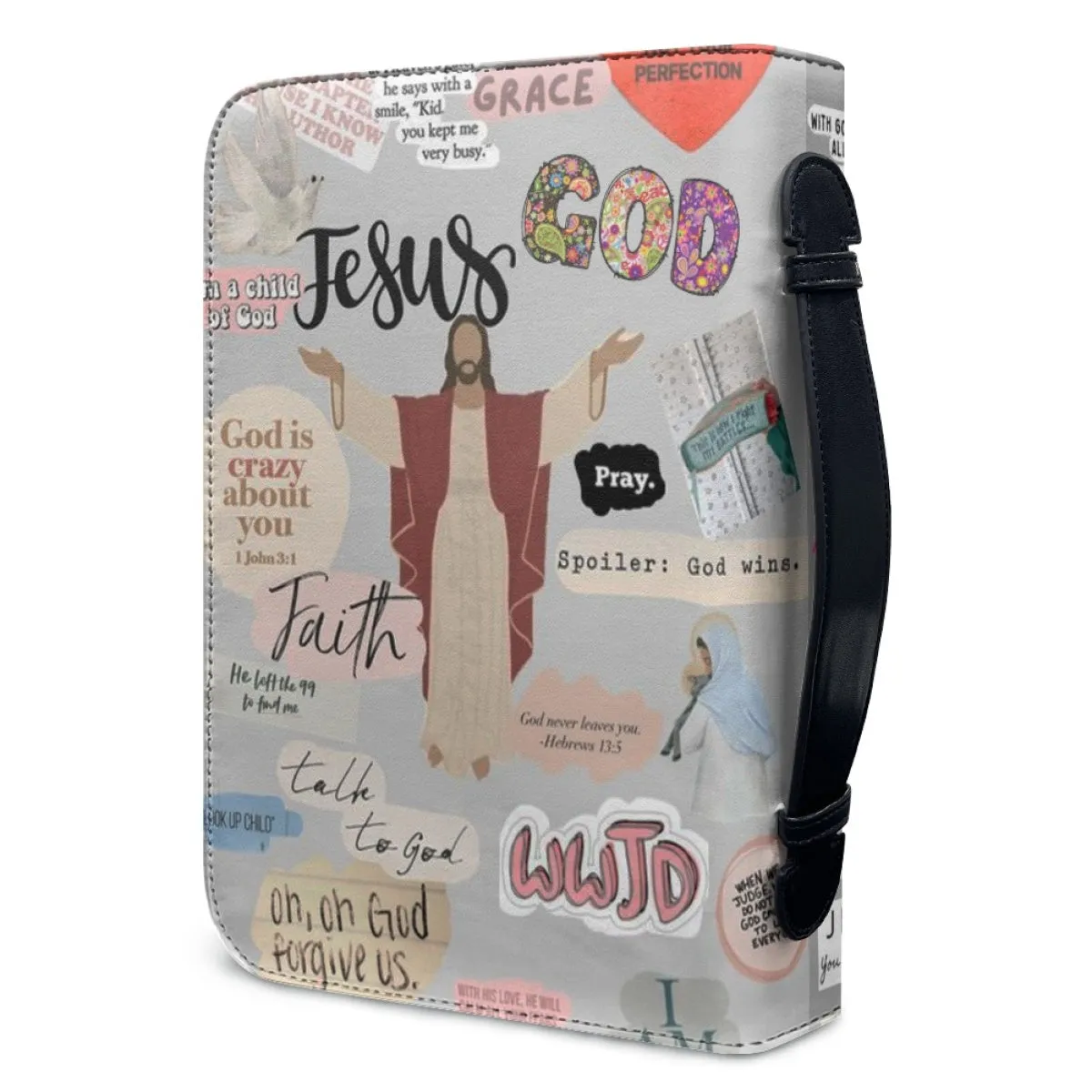 Christianartbag Bible Cover - My Bible Affirmations Bible Cover - Personalized Bible Cover - Spiritual Tapestry Bible Cover - CABBBCV01160923.