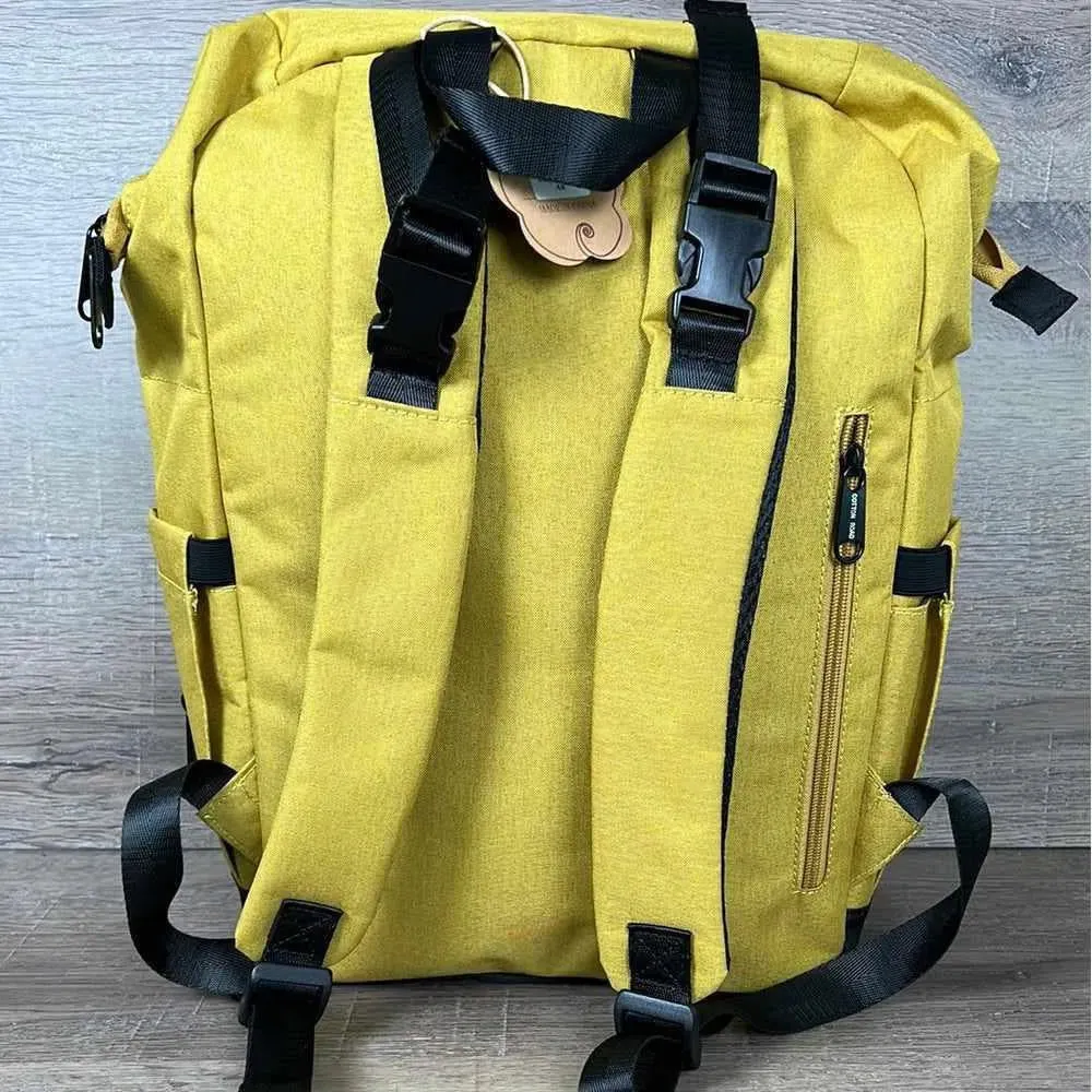 Cotton Road Nappy Bag - Backpack - Mustard