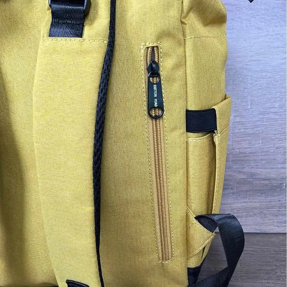 Cotton Road Nappy Bag - Backpack - Mustard