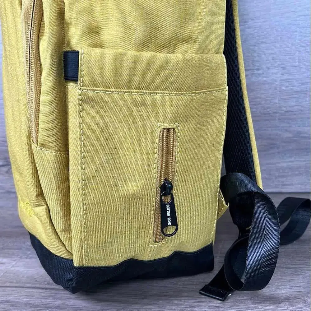 Cotton Road Nappy Bag - Backpack - Mustard