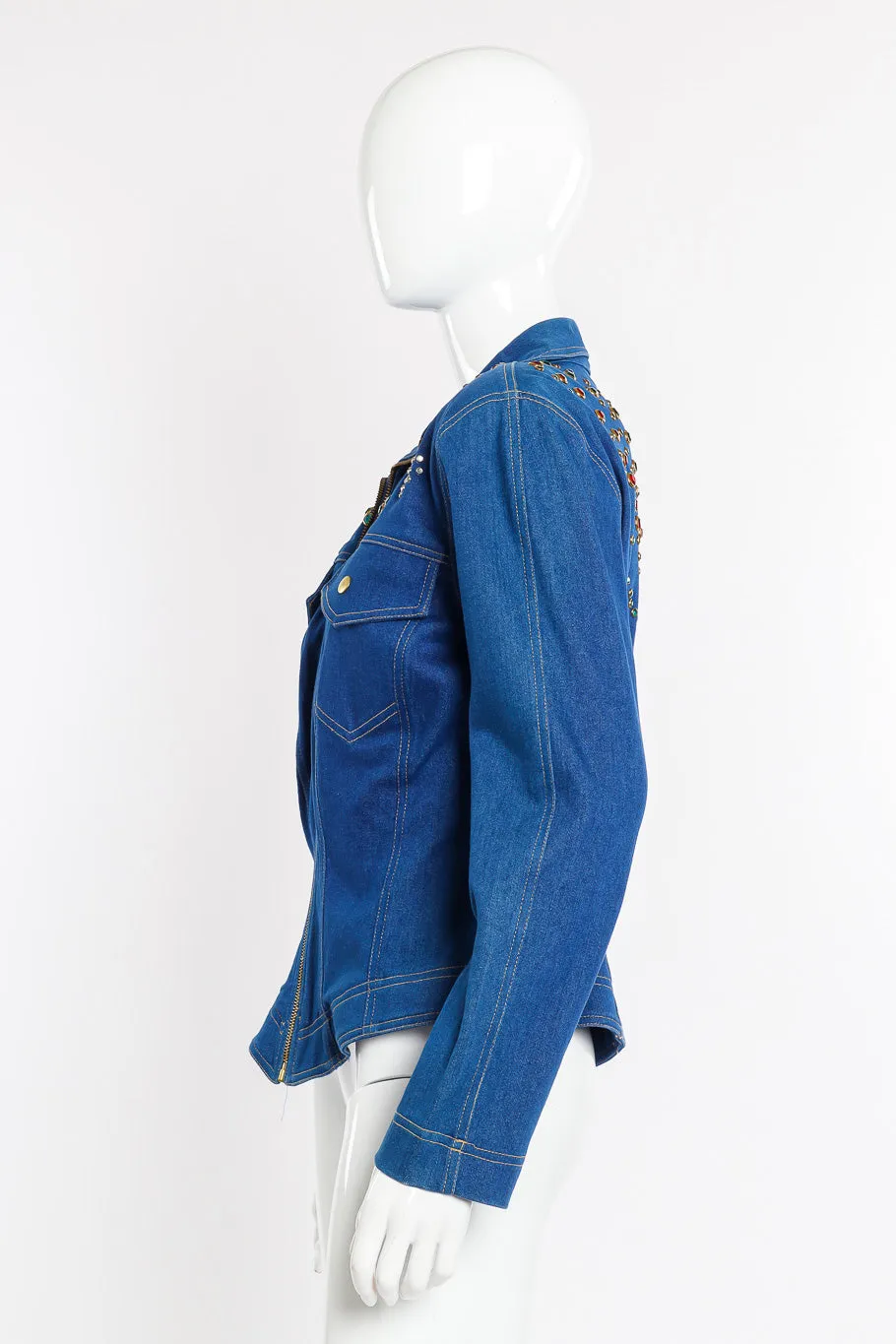Crystal Studded Denim Jacket