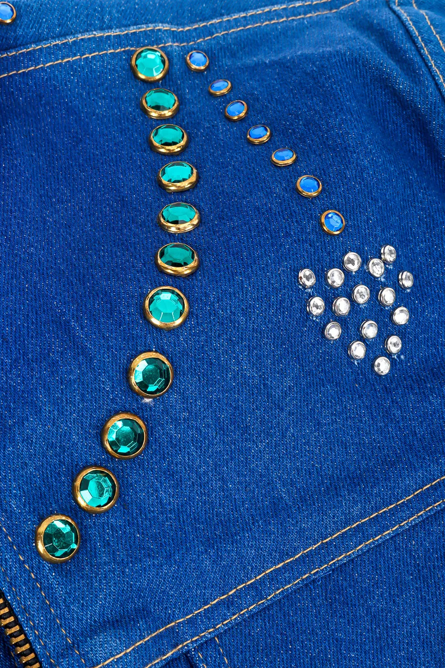 Crystal Studded Denim Jacket