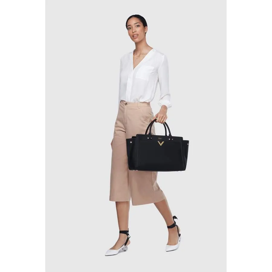Dawson Black Vegan Laptop Bag (pre-order for March 2025)