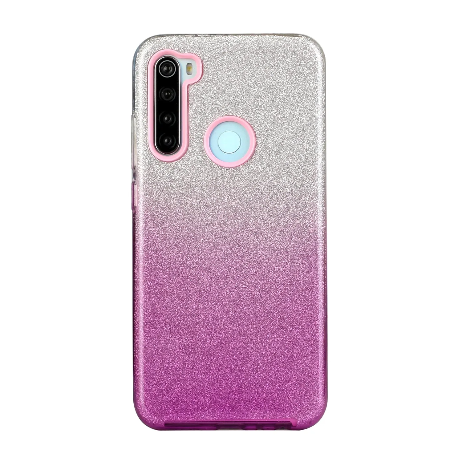 For OPPO Realme 5/Realme 5 Pro/A5 2020/A9 2020/A52/A92 Phone Case Gradient Color Glitter Powder Phone Cover with Airbag Bracket green