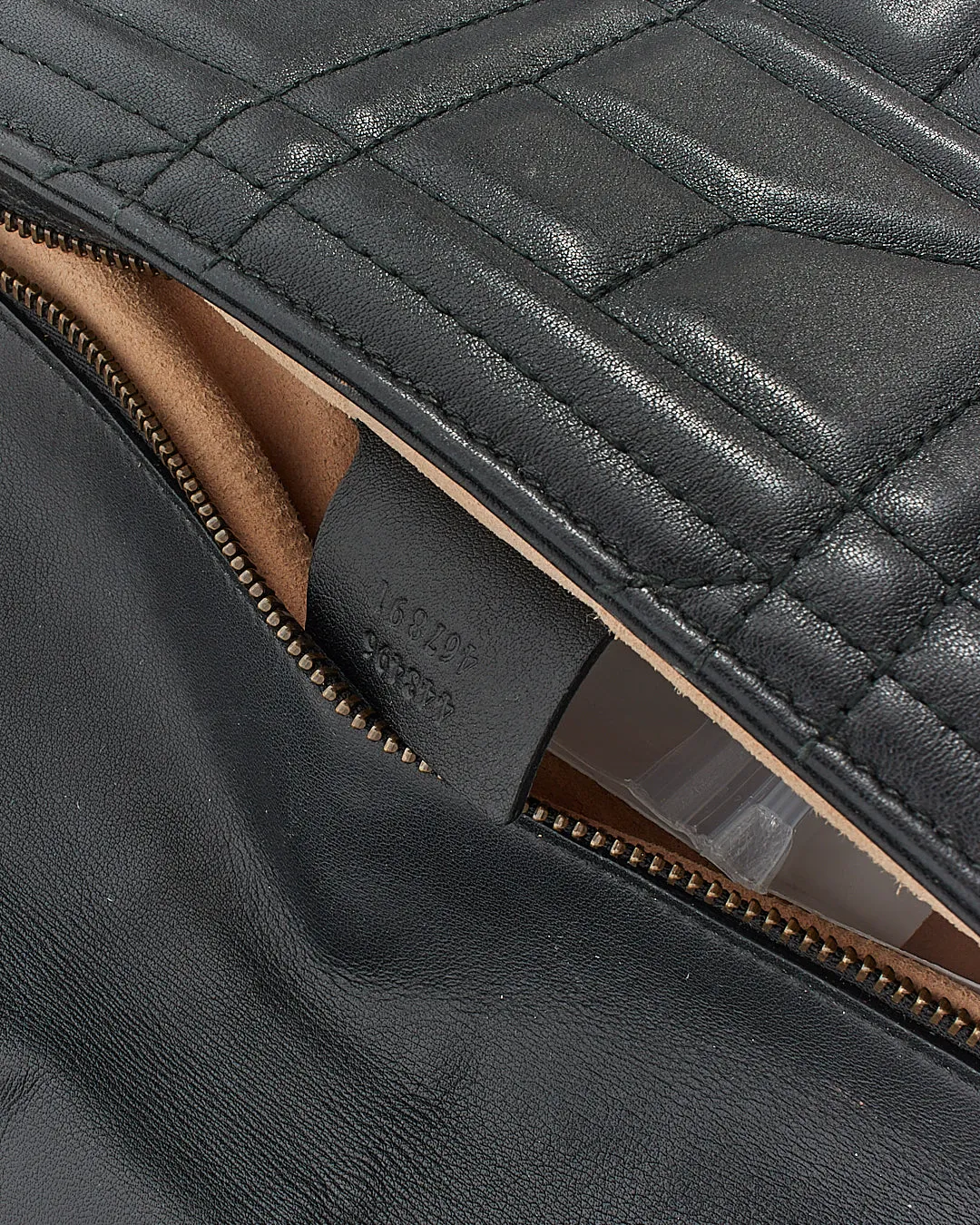 Gucci Black Leather Studded Medium Marmont Shoulder Bag
