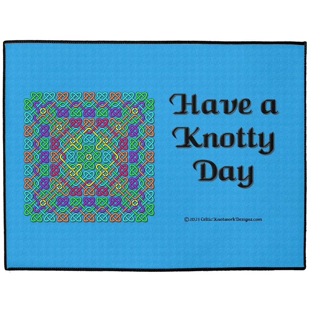 Have a Knotty Day Celtic Knotwork Panel Indoor / Outdoor Floor Mats