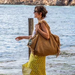 Hippy Socco Terry Large Tote - Havane