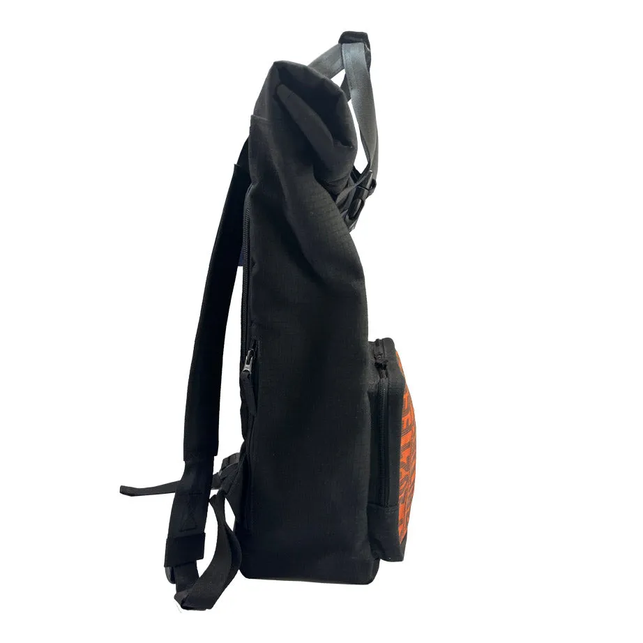 Jaggery Serially Circular Benji Roll Top Backpack in Ex-British Cargo Belts