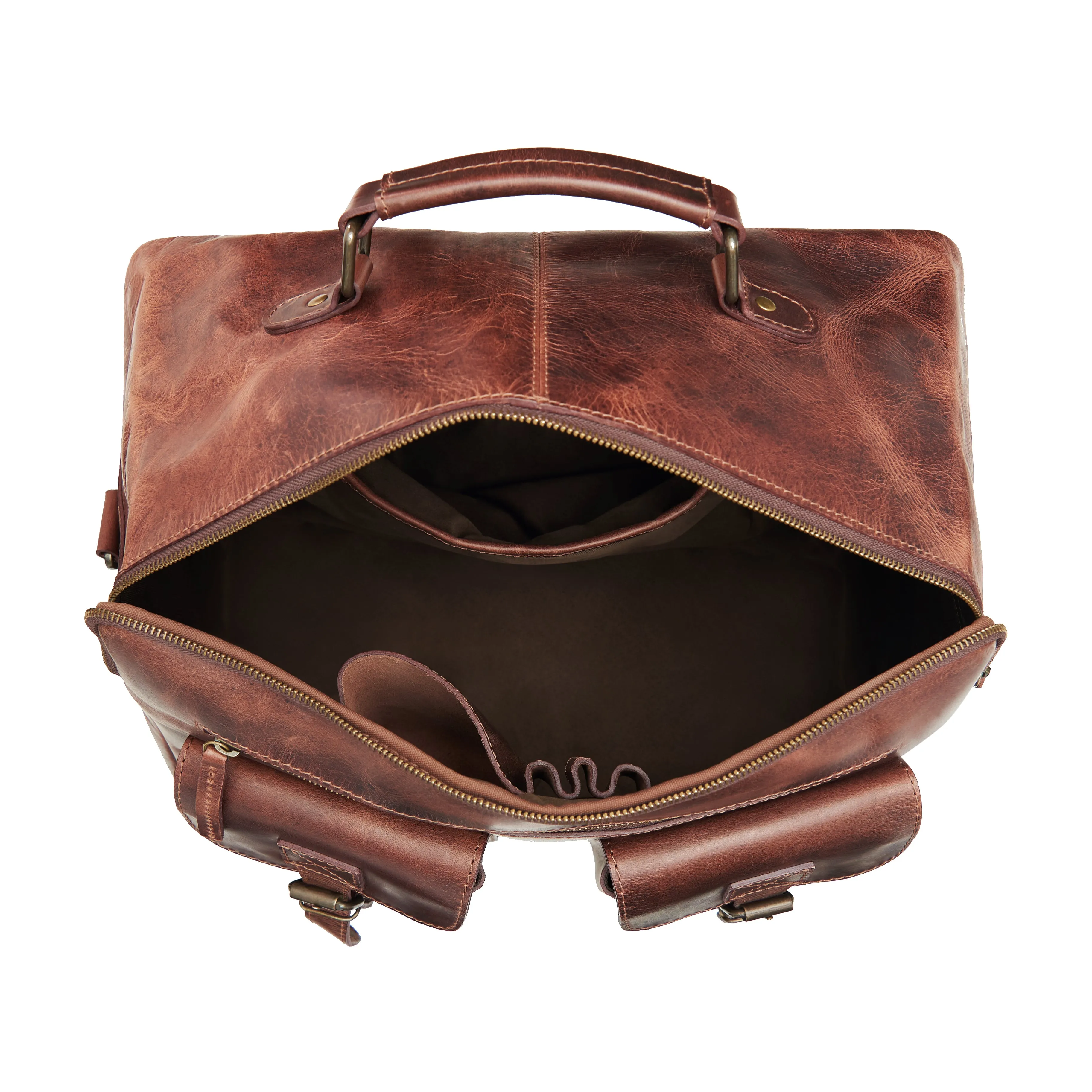 Jet Buffalo Leather Briefcase