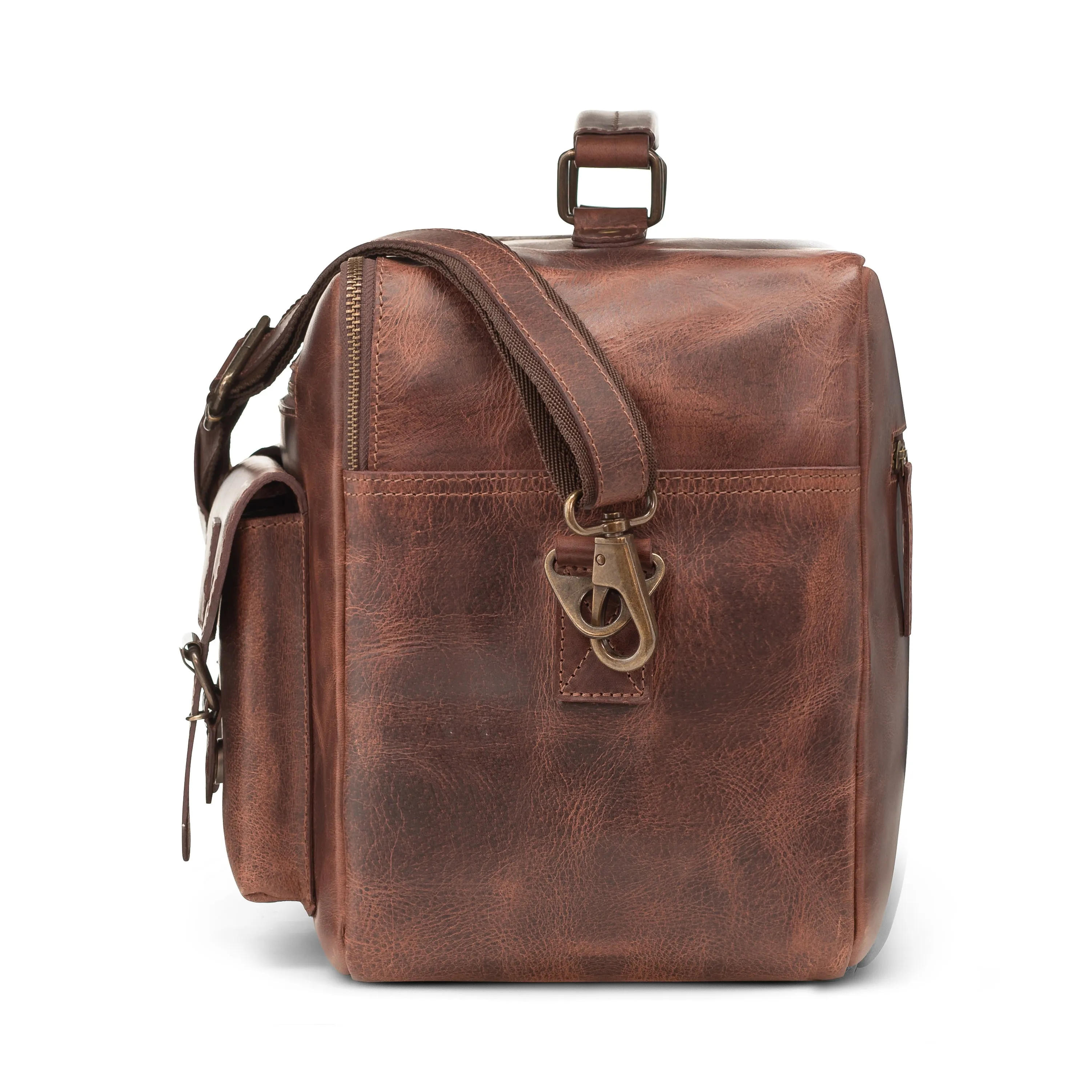 Jet Buffalo Leather Briefcase