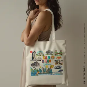 KAITLYN | San Diego California Souvenir Tote (Personalized)