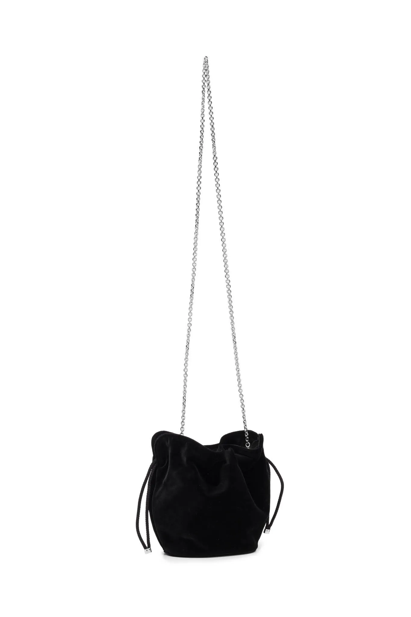 Kit Bracelet Bag in Crystal Studded Black Suede