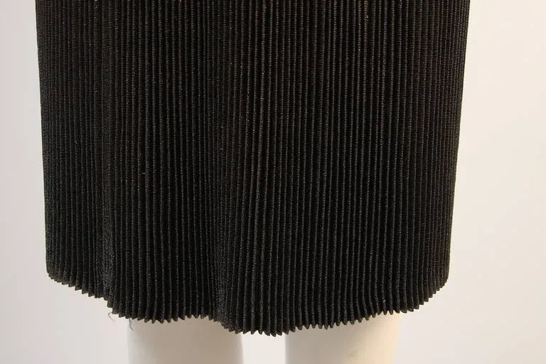 KRIZIA MAGLIA Sweater with Lace Inset and Metallic Skirt